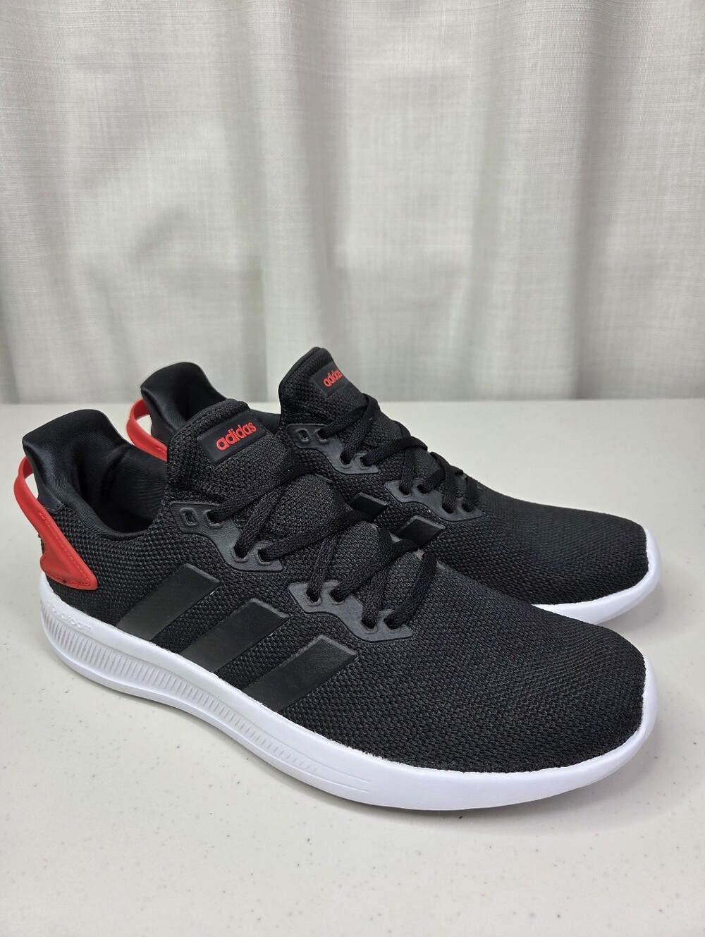 Adidas Lite Racer BYD 2.0 Black Vivid Red Mens Running Shoes